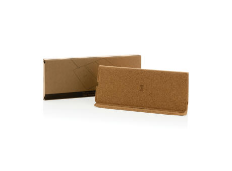 Wireless 10W Kork-Mauspad mit Ladefunktion und Ständer Werbeartikel