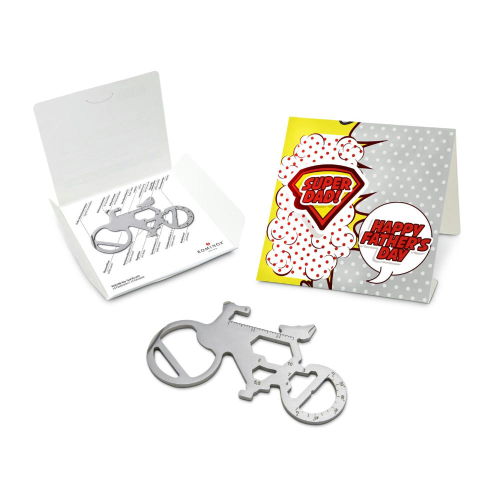 Geschenkartikel: ROMINOX® Key Tool Truck / LKW (22 Funktionen) im Motiv-Mäppchen Super Dad Werbeartikel