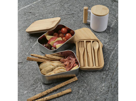 Vermeer Lunchbox Bambus 1480 ml  Werbeartikel