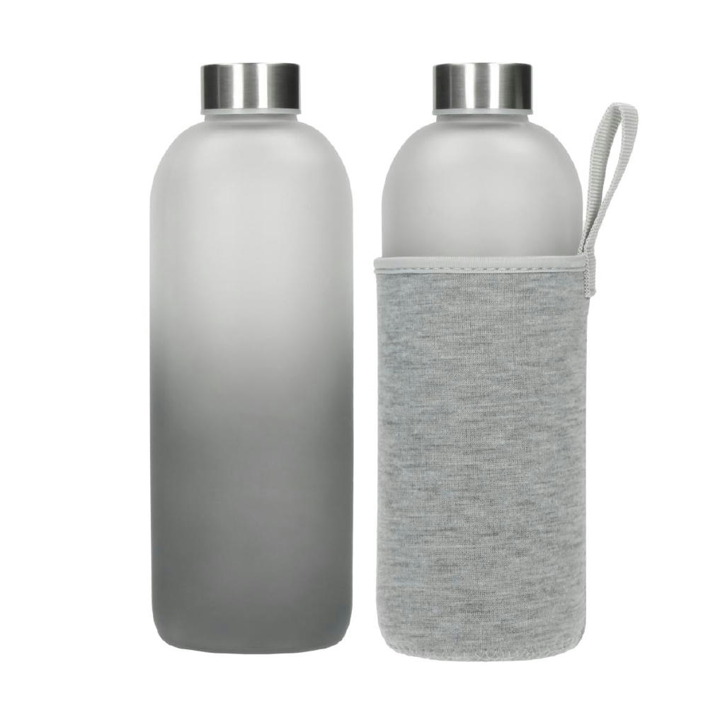 Product image Glasflasche mit Hülle "Iced" 1,0 l Werbeartikel