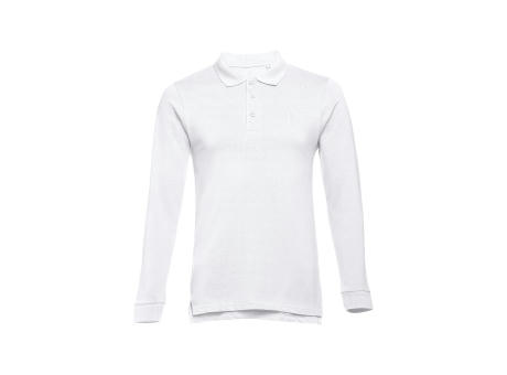 THC BERN WH. Langarm-Poloshirt aus Baumwolle für Herren Werbeartikel