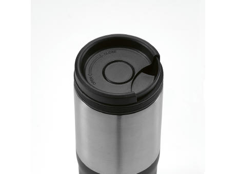 Orange Reisebecher recy. Edelstahl 600 ml  Werbeartikel