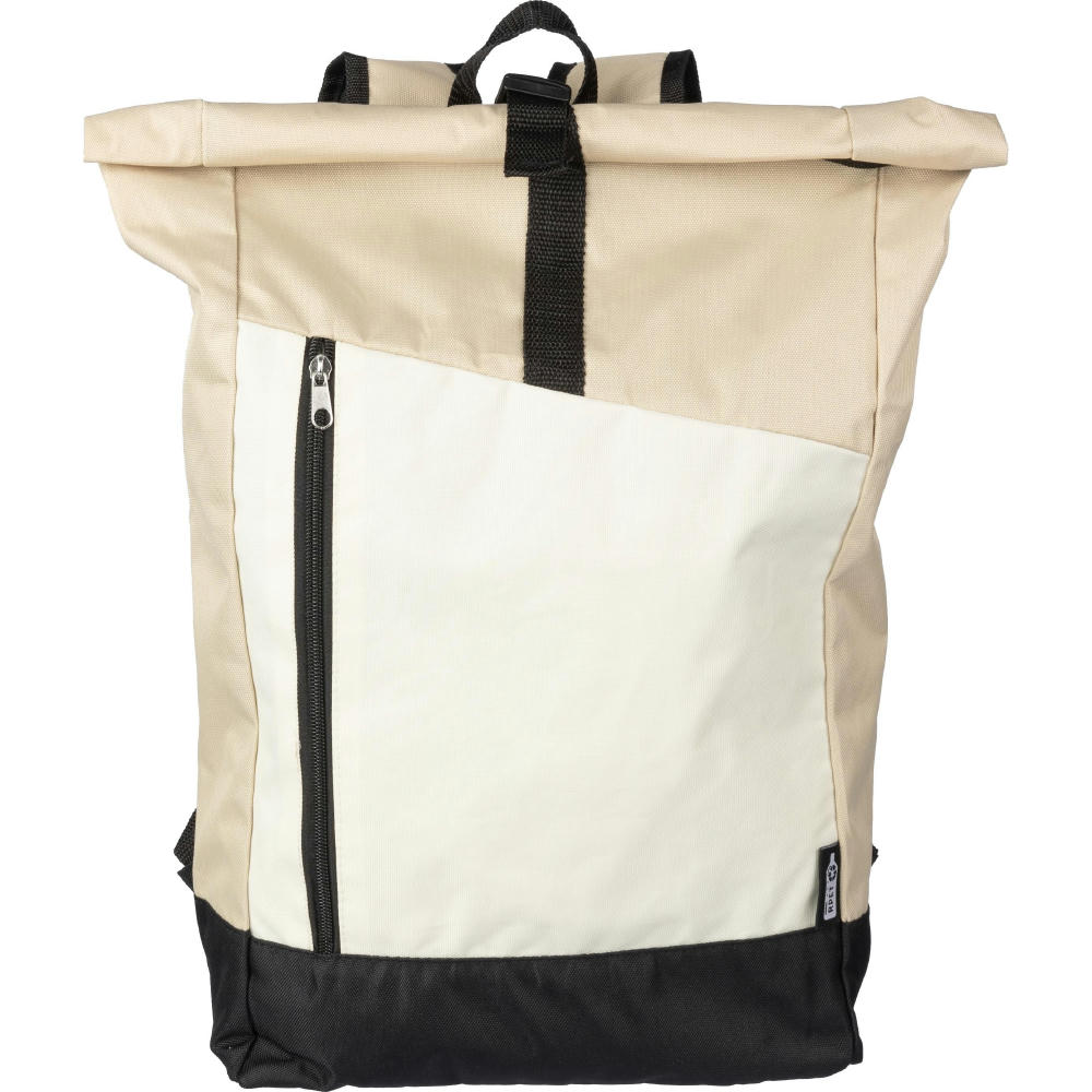 rPET (600D) Rolltop-Rucksack Marlene Werbeartikel