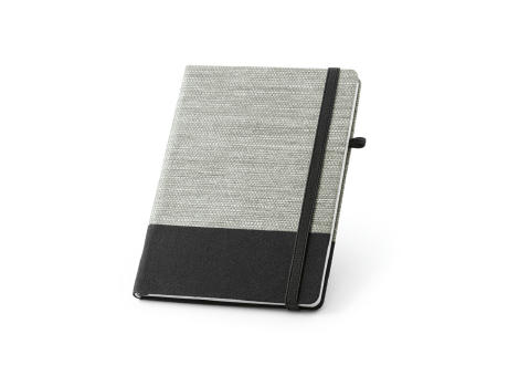 Product image ROUSSEAU. A5-Notizbuch aus Strohfaser und Baumwoll-Canvas mit linierten Seiten Werbeartikel