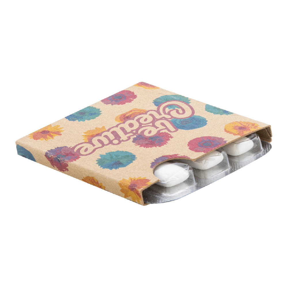 Product image Individuell bedruckbarer Kaugummiblister CreaChew 6 Eco Werbeartikel