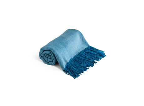 SMOOTH. Decke aus 100% Acryl mit einem Band für Personalisierungskarte (270 g/m²) Werbeartikel