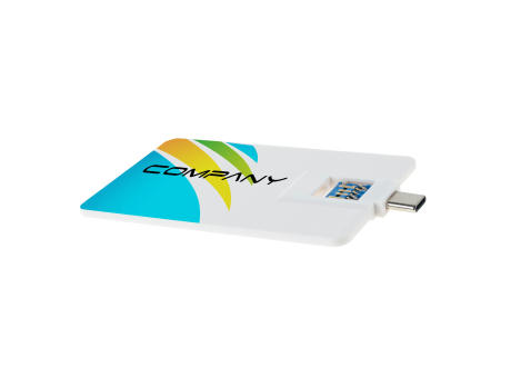 USB Stick Credit Card 3.0 Type-C, 32 GB  Werbeartikel