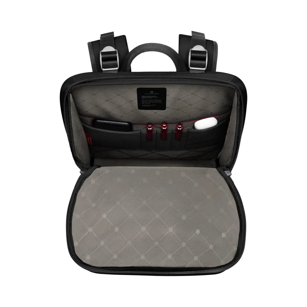 Victorinox Altmont Modern Commuter Backpack Schwarz, Organizer mit Stiften und Powerbank – Victorinox Altmont fürs Büro