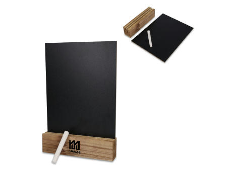 Kreidetafel im Holzständer Werbeartikel