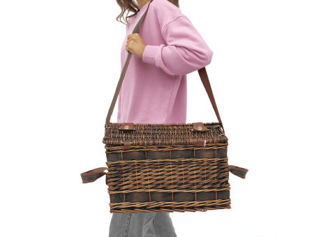 SUMMERTIME - Weiden-Picknickkorb Werbeartikel