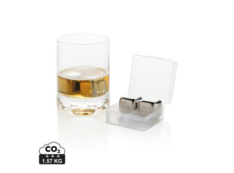 Product image Wiederverwendbare Eiswürfel aus Stainless Steel, 4-tlg. Werbeartikel