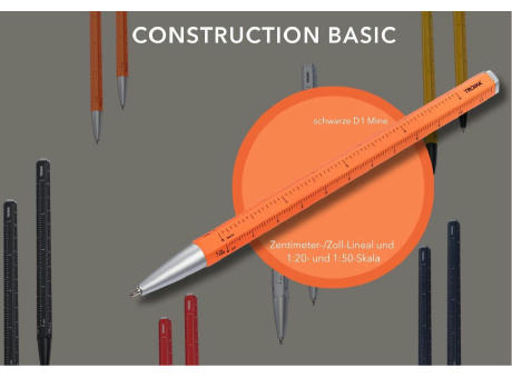 TROIKA Multitasking-Kugelschreiber CONSTRUCTION BASIC Werbeartikel
