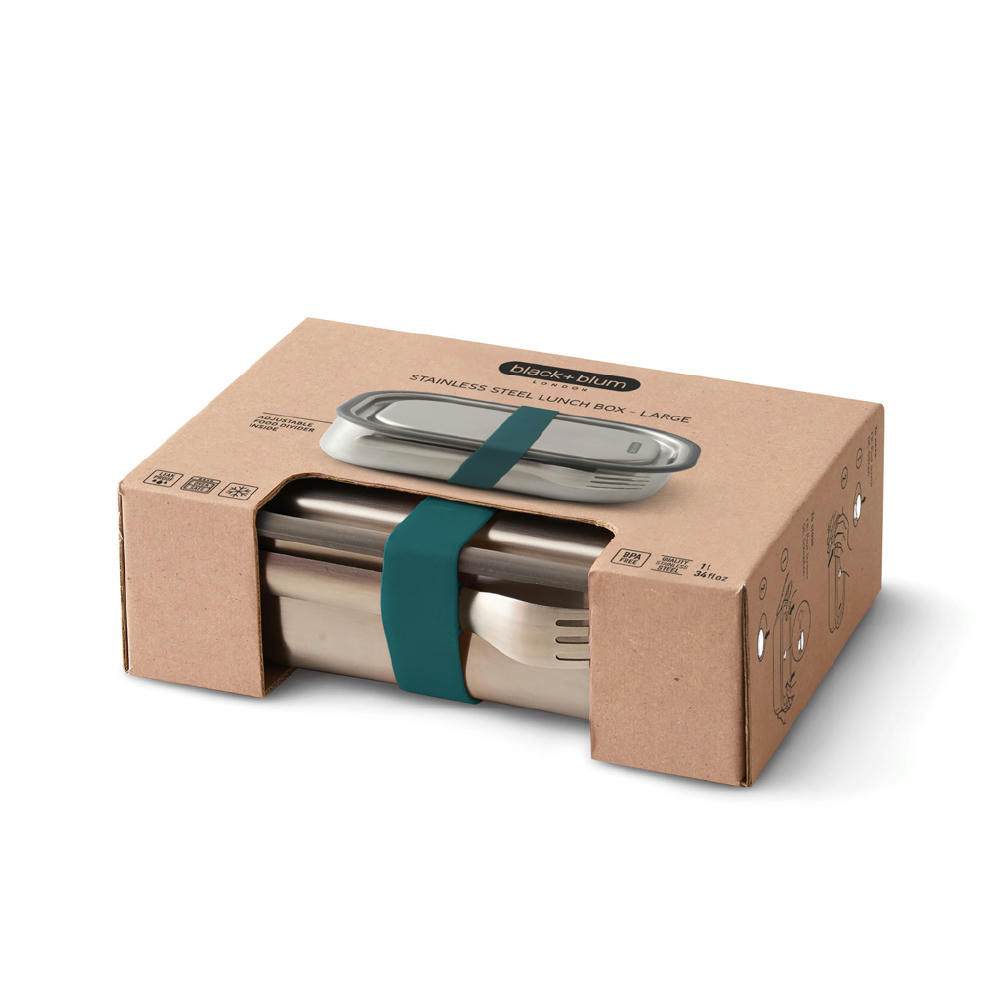 Black+Blum Stainless Steel Lunch Box groß Werbeartikel