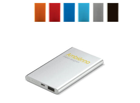 Slim Powerbank 4000mAh bedrucken