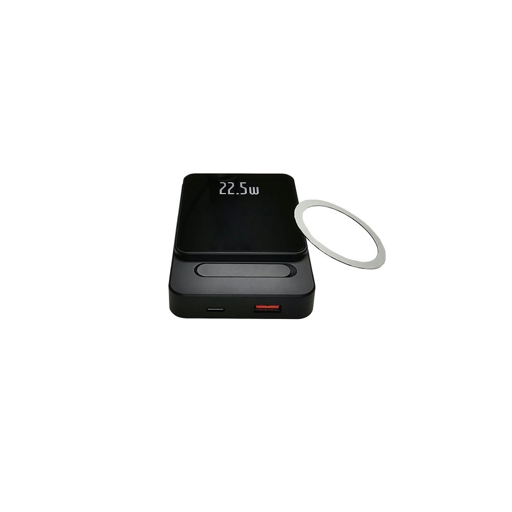 Magnetic Powerbank PB-70 QI Wireless Charging 10000 mAh Schwarz Werbeartikel