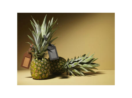 Vegan Pineapple Leather Luggage Tag Werbeartikel
