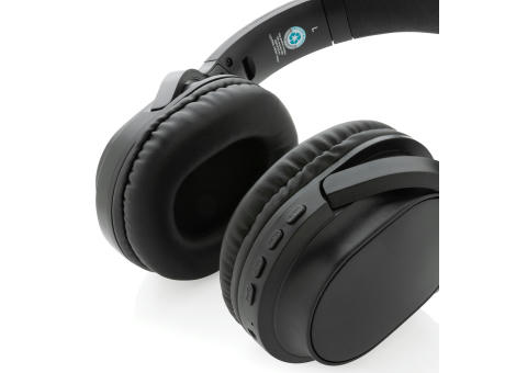 Elite Faltbarer kabelloser Kopfhörer aus RCS Kunststoff Werbeartikel