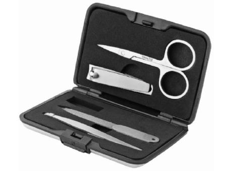 Product image thanxx® Nageletui "Travel&Manicure" silber bedrucken