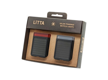 Solar Bikelight Fahrradlampenset Werbeartikel