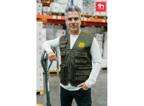 THC PIXEL. Weste (200 g/m²) aus Polyester und Baumwolle Werbeartikel