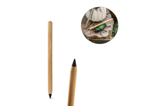 INFINITY. Bambusschreiber, tintenfrei, mit einer graphit Spitze und langer Schreibleistung Werbeartikel