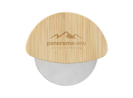 Cortello Bamboo Pizza Cutter Pizzamesser Werbeartikel
