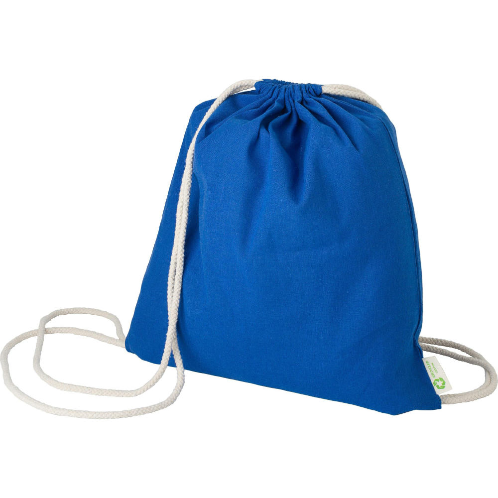Kordelzugtasche aus recycelter Baumwolle Joy Werbeartikel