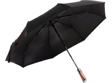 Product image SCX.design R03 Vollautomatik Kompaktregenschirm mit Holzgriff Werbeartikel