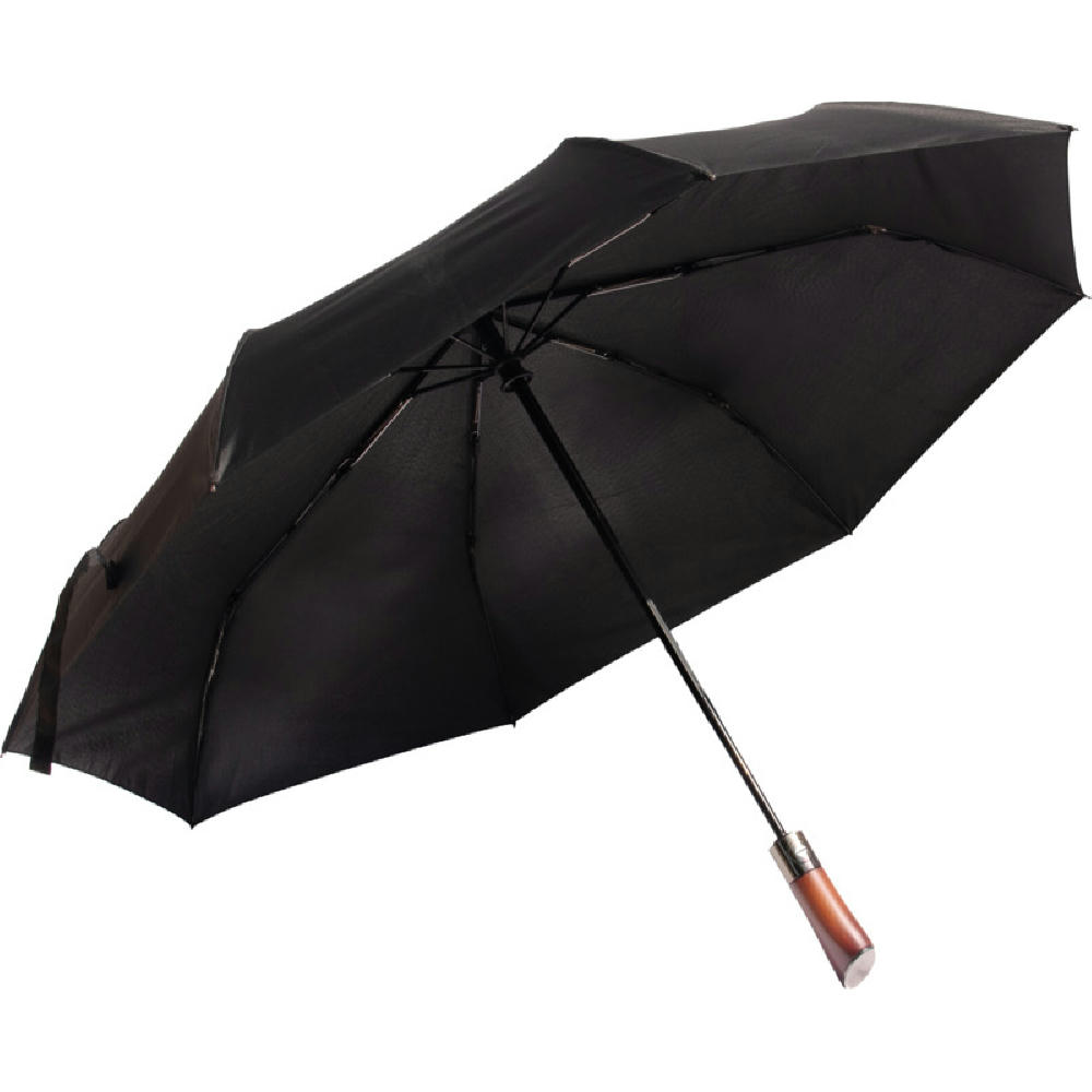 Product image SCX.design R03 Vollautomatik Kompaktregenschirm mit Holzgriff Werbeartikel