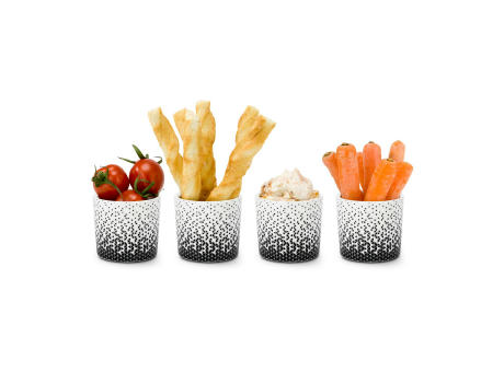 ROMINOX® 4er Set Mini Snackbecher // Aperitivo Werbeartikel