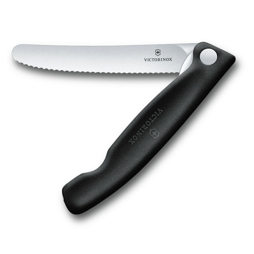 Product image Victorinox klappbares Picknick Messer schwarz elegantes Reise-Werbemittel
