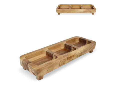 InSideOut Mini-Snacktisch aus Holz, 35cm Werbeartikel