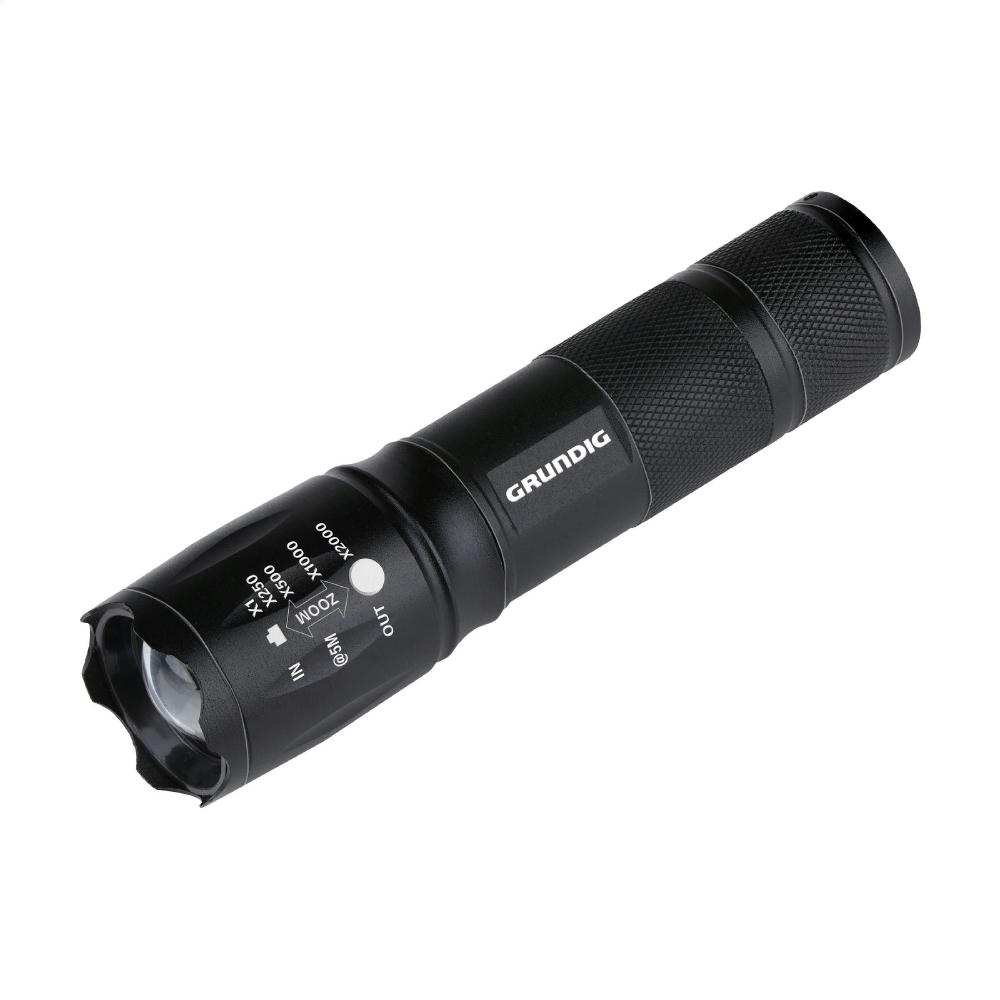 Product image Grundig 1W LED-Torch Zoom Taschenlampe Werbeartikel