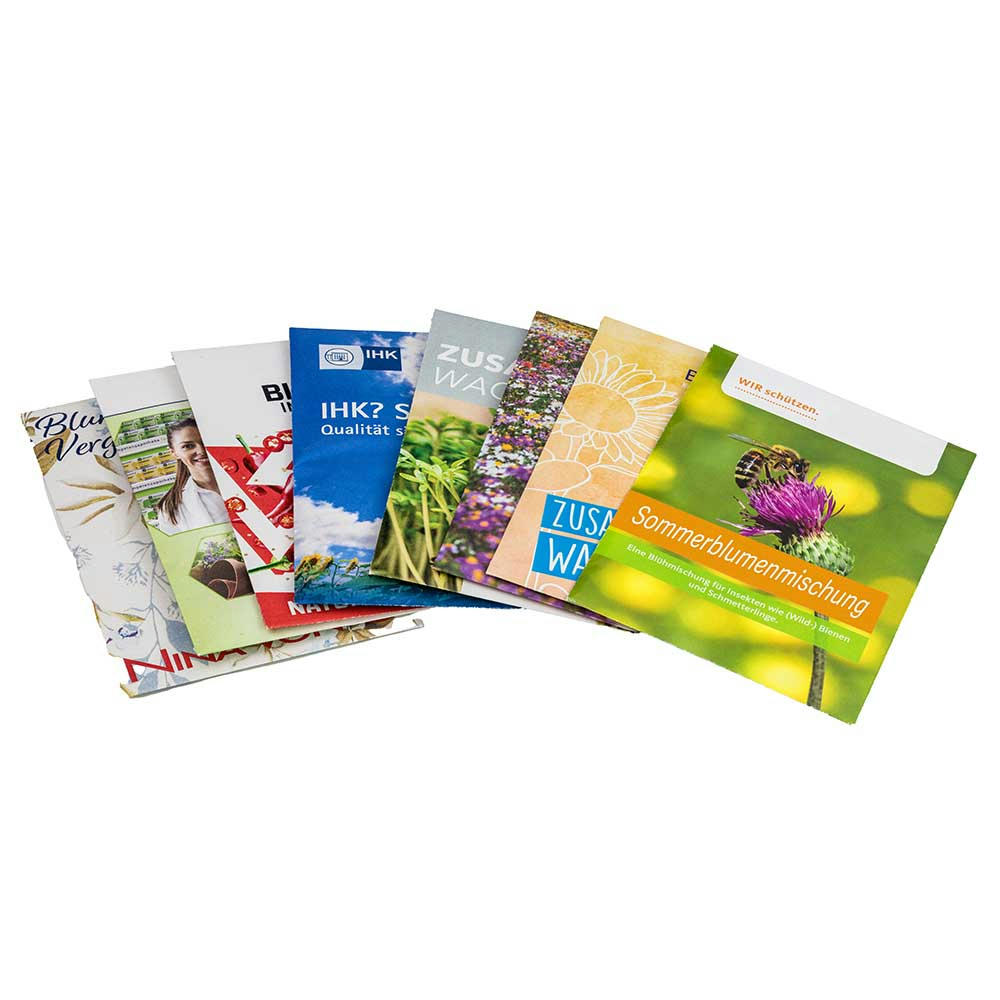 Product image Samentütchen - essbare Blüten - 82 x 114 mm, Recyclingpapier Werbeartikel