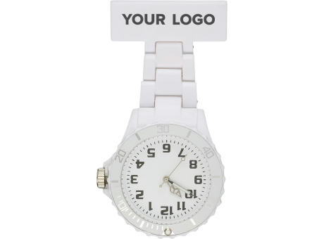 Krankenschwester-Uhr aus Kunststoff Simone Werbeartikel