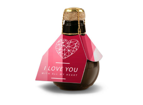 Kleinste Sektflasche der Welt! I love u - Ohne Geschenkkarton, 125 ml Werbeartikel