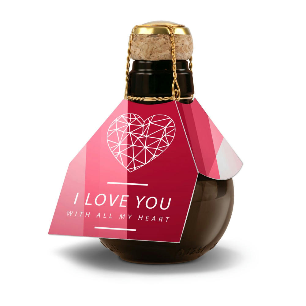 Product image Kleinste Sektflasche der Welt! I love u - Ohne Geschenkkarton, 125 ml Werbeartikel