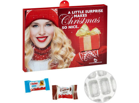 Premium Präsent-Adventskalender mit kinder Minis Mix Werbeartikel