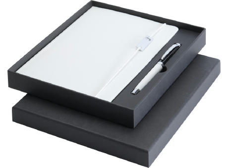 Product image Legato Elegance A5 Hardcover Notizbuch mit Tintenroller Set Werbeartikel