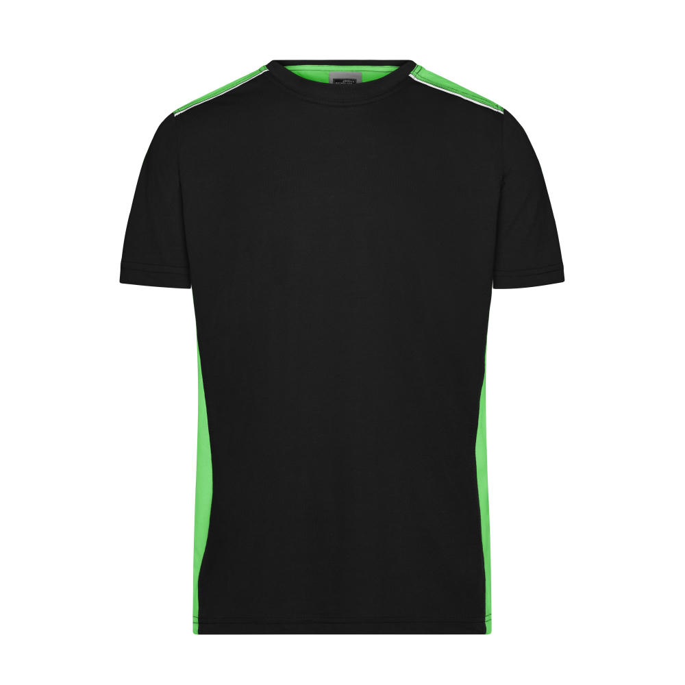 Men's Workwear T-Shirt - COLOR - - Strapazierfähiges und pflegeleichtes T-Shirt mit Kontrasteinsätzen Werbeartikel