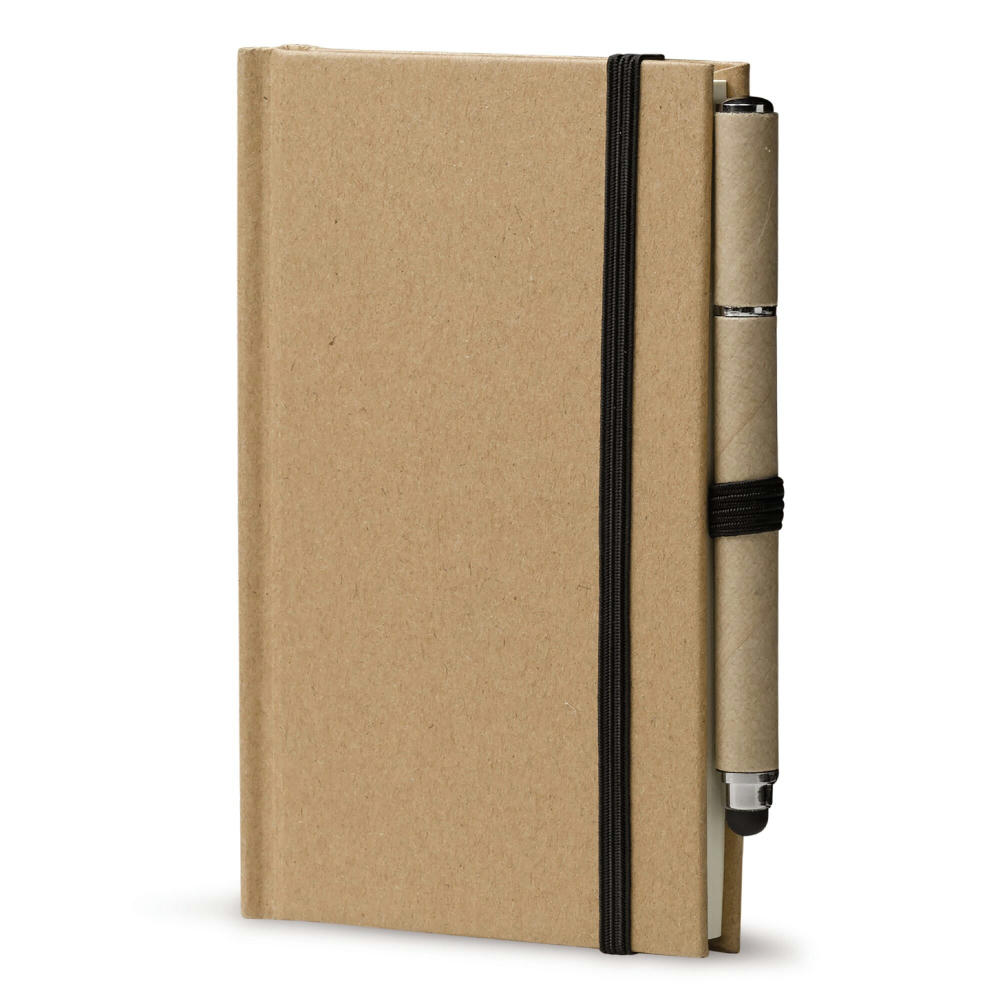 Product image Karton Notizbuch A6 + Stift Werbeartikel
