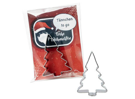 Backförmchen in der Werbetüte - Winter - Weihnachtsbaum Werbeartikel