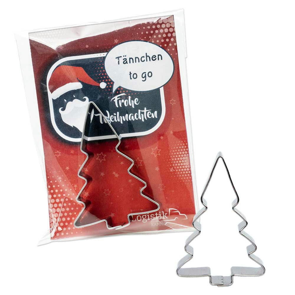 Product image Backförmchen in der Werbetüte - Winter - Weihnachtsbaum Werbeartikel