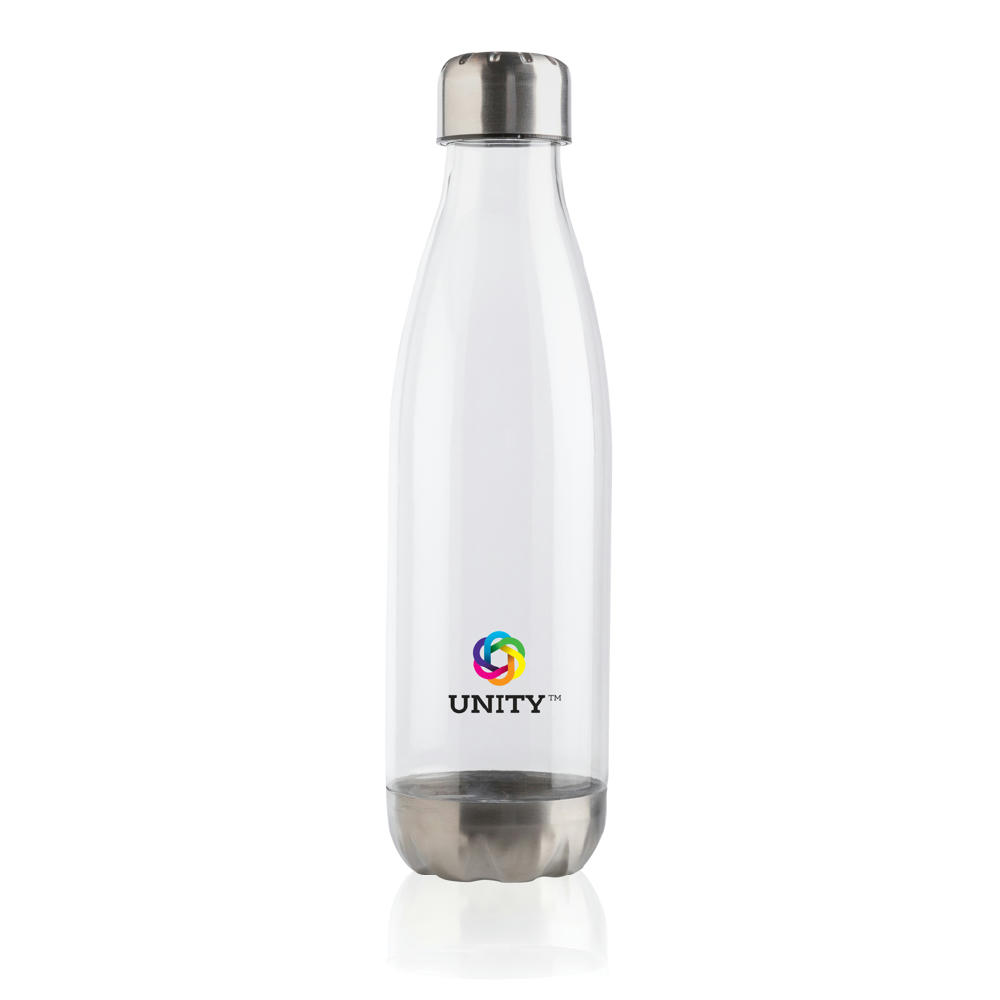 Auslaufsichere Trinkflasche mit Stainless-Steel-Deckel Werbeartikel