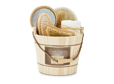 Product image Wellness-Geschenkset: Holzzuber Werbeartikel