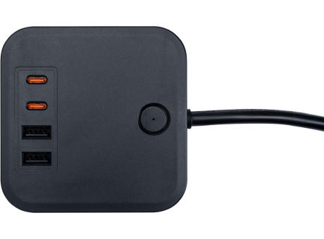 PLUG Steckerwürfel mit Schukosteckdosen und USB 35W PD Werbeartikel