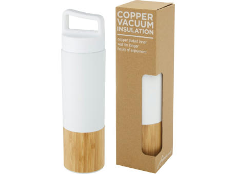 Torne 540 ml Kupfer-Vakuum Isolierflasche mit Bambus Außenwand Werbeartikel