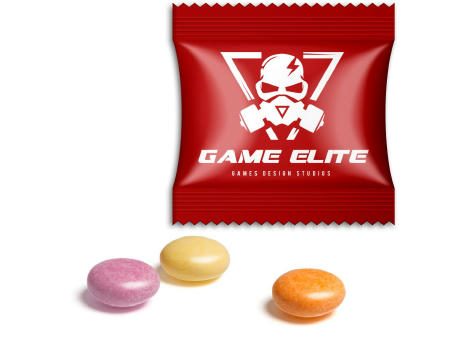 5,6 g - mentos Fruit - Standard-Folie transparent - 4c Euroskala