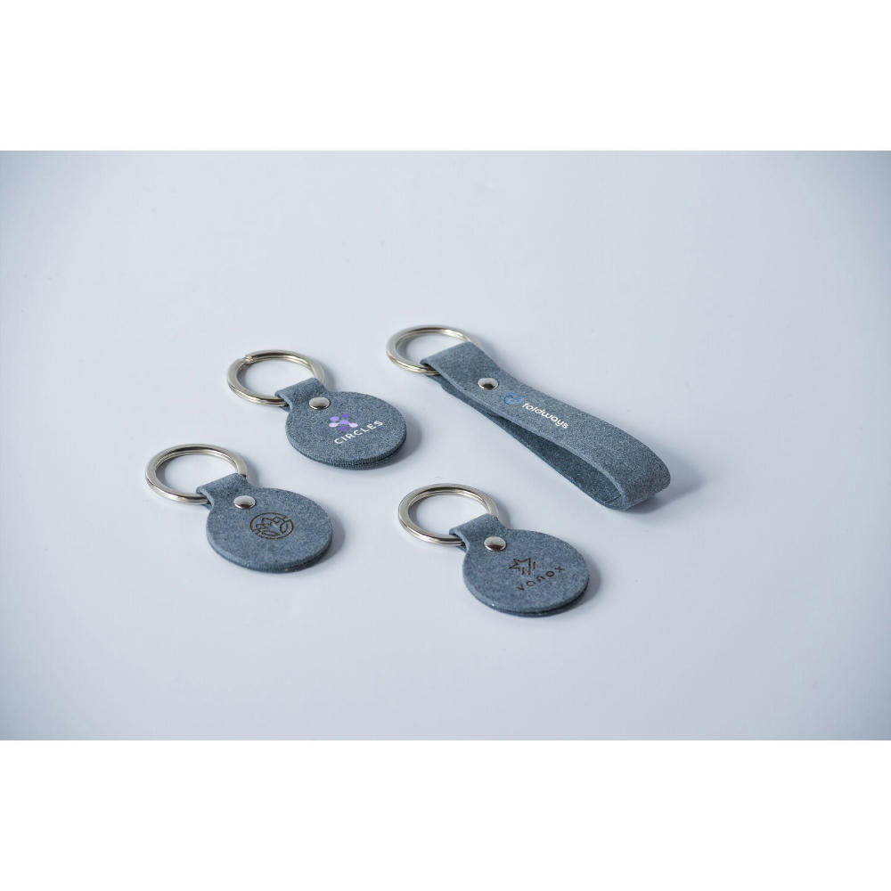 Recycled Denim Textile Keyring Schlüsselanhänger Werbeartikel