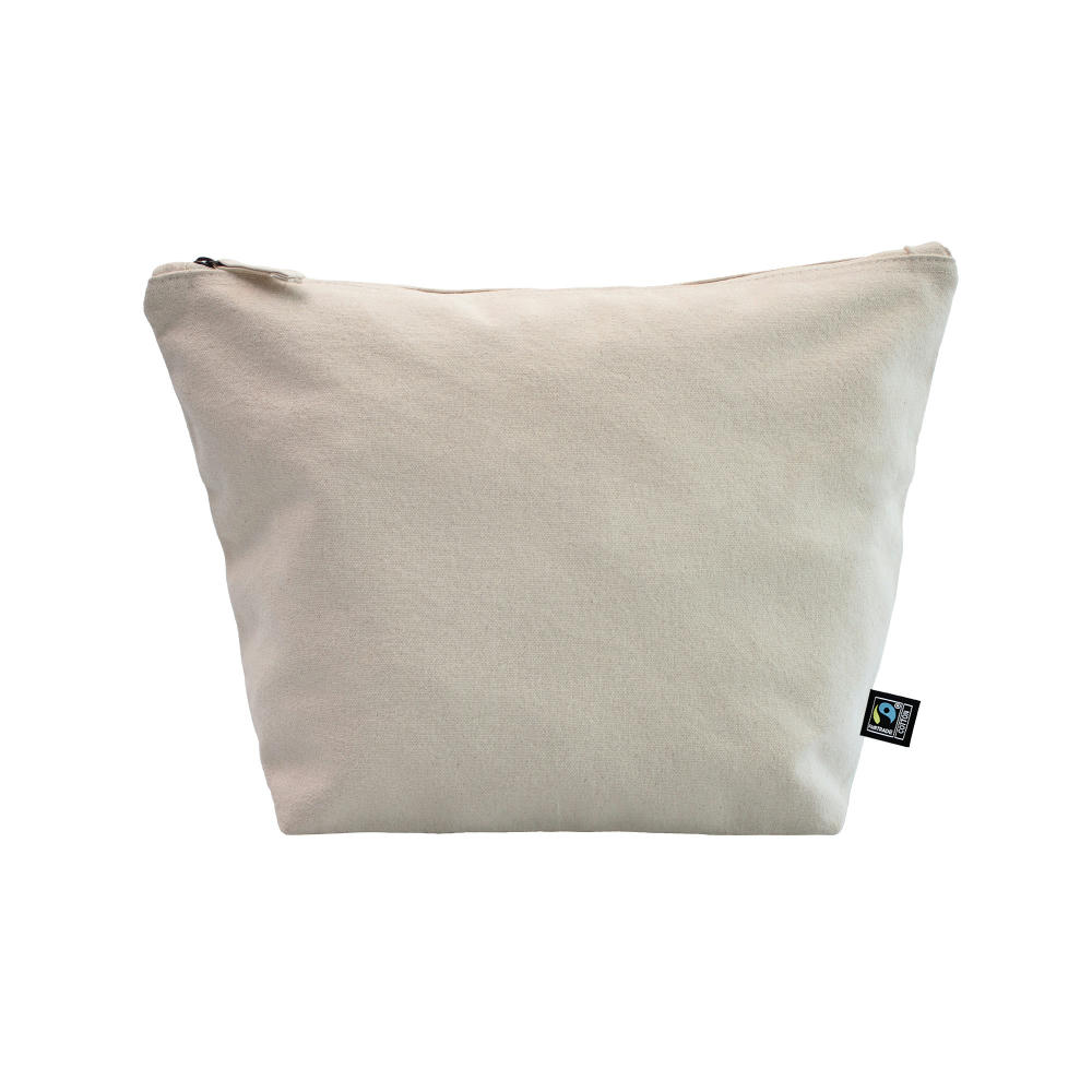 Product image Fairtrade Kosmetiktasche Kim nature Werbeartikel